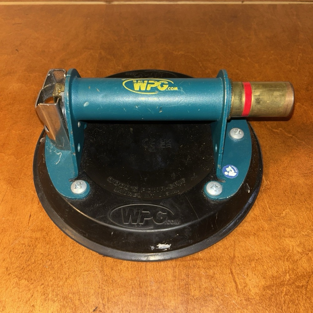 Woods Power Grip N4950 8" Flat Vacuum Cup with Metal Handle E4